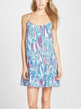 Lilly Pulitzer Daphne Red Right Return Sailboat Nautical Swing
Dress